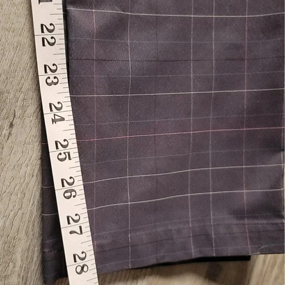 Slazenger Women's Golf Pants Sz 4 Polyester Spandex Stretch Check Gray - Picture 6 of 11